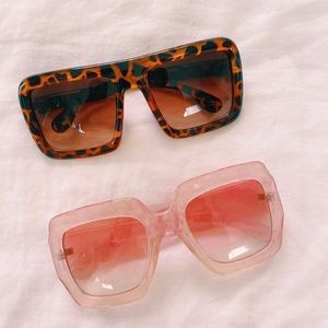 Square/shield sunglasses